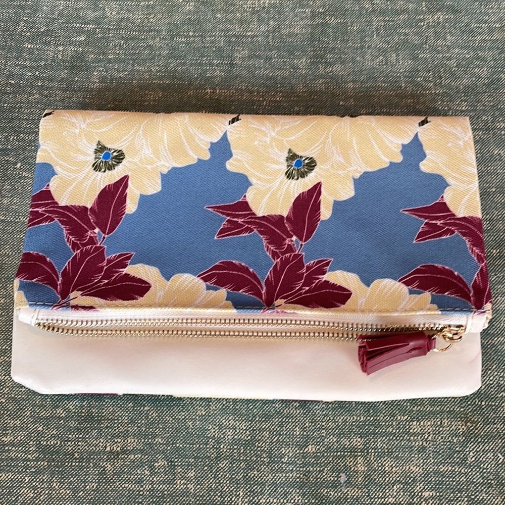 Rachel Pally Foldable Floral Clutch EUC